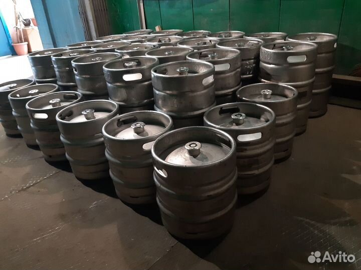 Кеги 30 и 50 литров DIN фитинг 