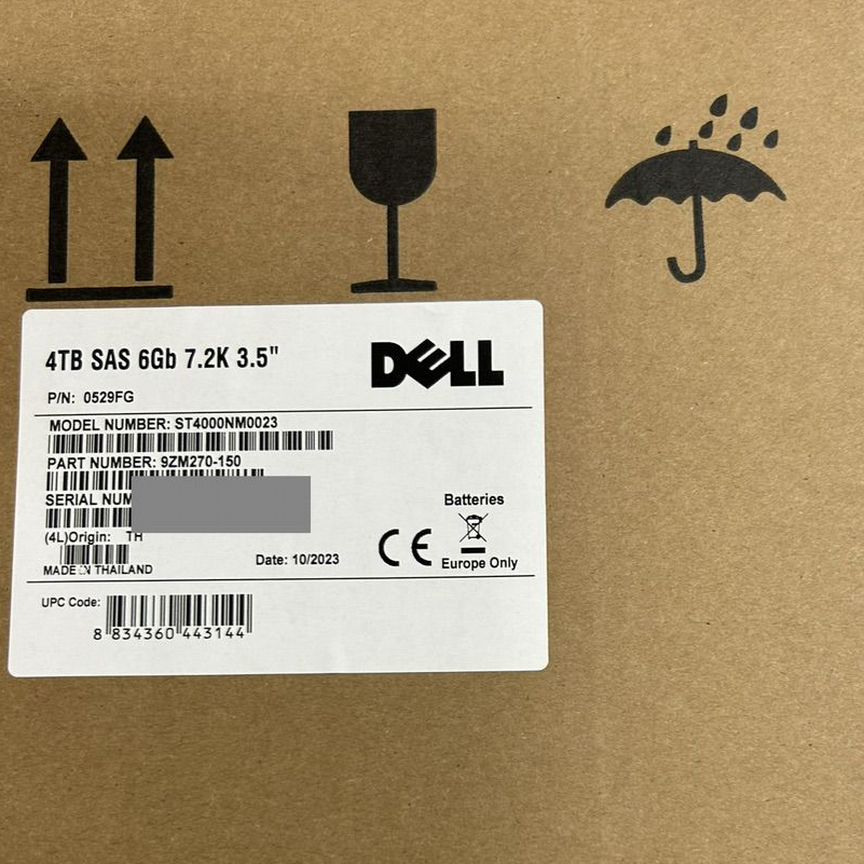 [ST4000NM0023] Жесткий Диск Dell 4tb Sas 3.5 0529fg St4000nm0023