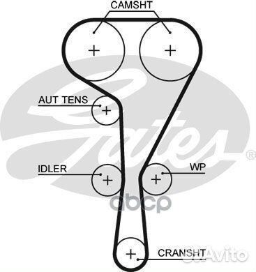 Комплект грм с помпой renault duster 2.0 2010