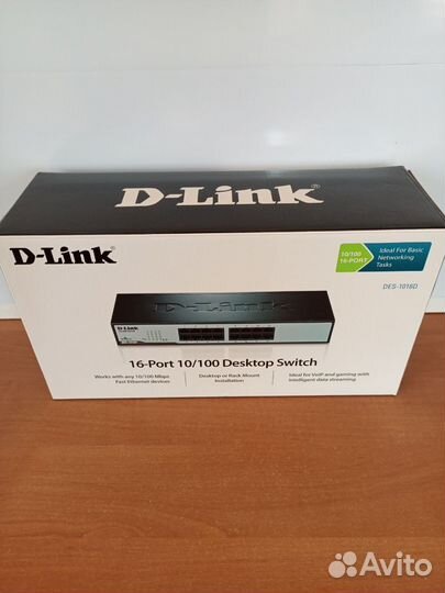 Неуправляемый коммутатор D-Link DES-1016D
