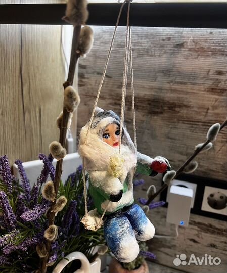 Ватные игрушки на елку