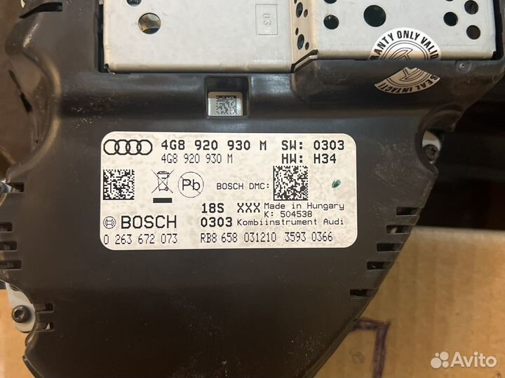 Щиток приборов audi А7 Ауди А6 под ACC 2010-2014