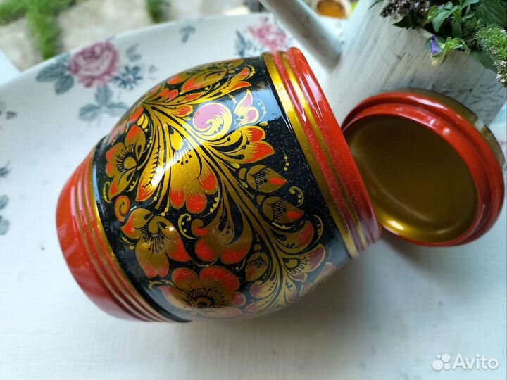 Посуда хохлома времён СССР