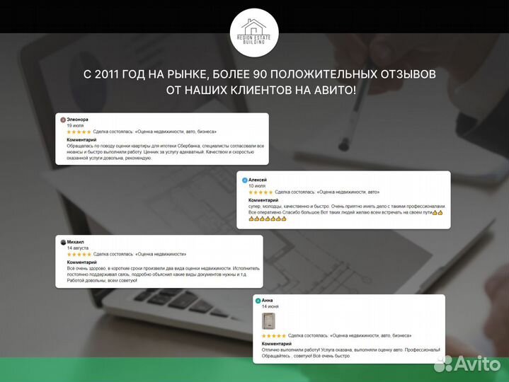 Оценка недвижимости, земли, авто, бизнеса