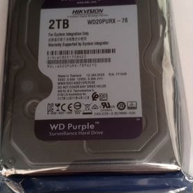 Жесткий диск 2 Тб Hdd Wd Purple Гарантия 2tb