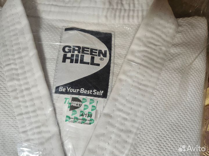 Кимоно для дзюдо 4 green hill 170 48 -50 Новое ори