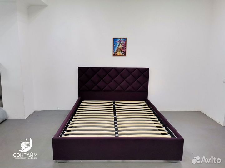 Кровать 200x200 мягкое изголовье новая