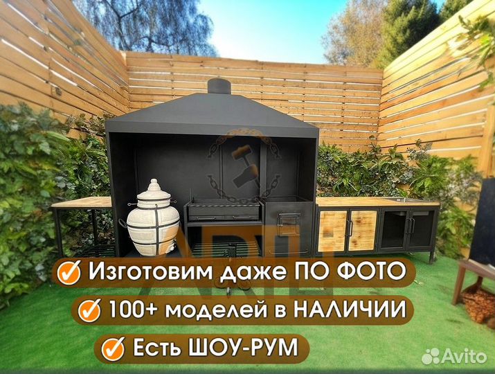 Мангал с крышей