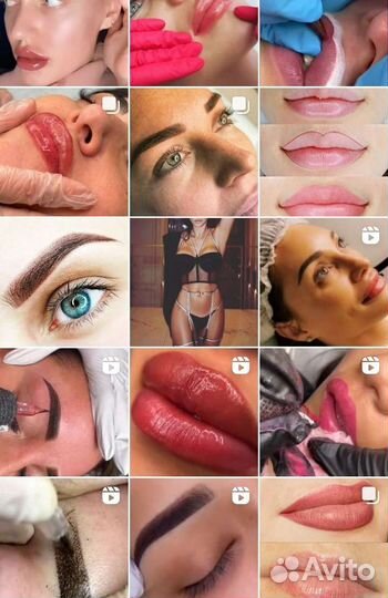 Перманентный макияж бровей и губ