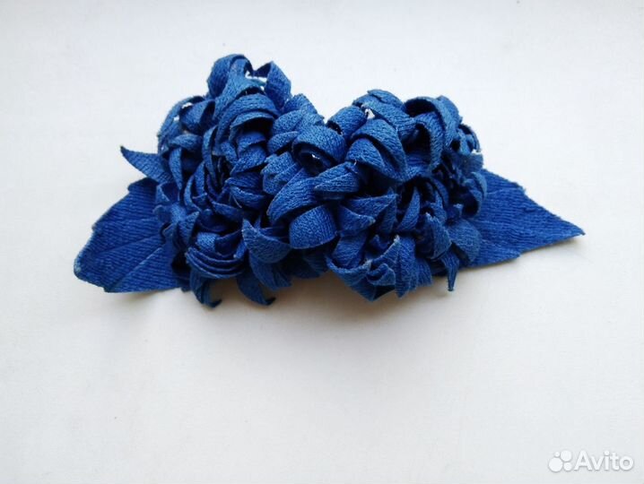 Бутоньерка (брошь) текстиль винтаж ссср, 70-е гг