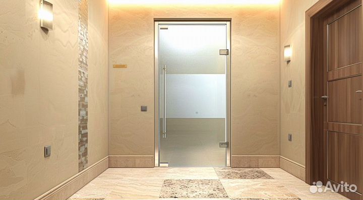 Стеклянная дверь на заказ