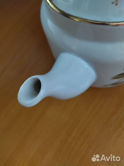 Прокопьевский фарфор СССР, чайник заварочный