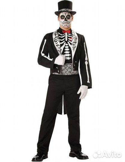 Карнавальный костюм Скелет, в прокат
