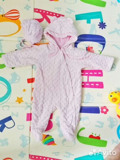 Комбинезон демисезонный с шапкой