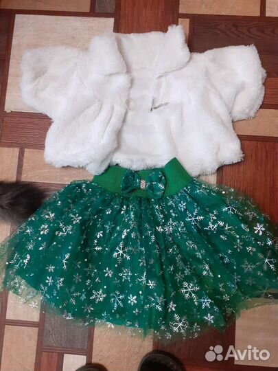 Новогодний наряд для девочки 4-6 лет