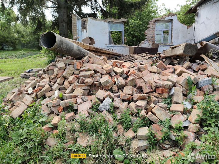 Кирпич красный полнотелый бу