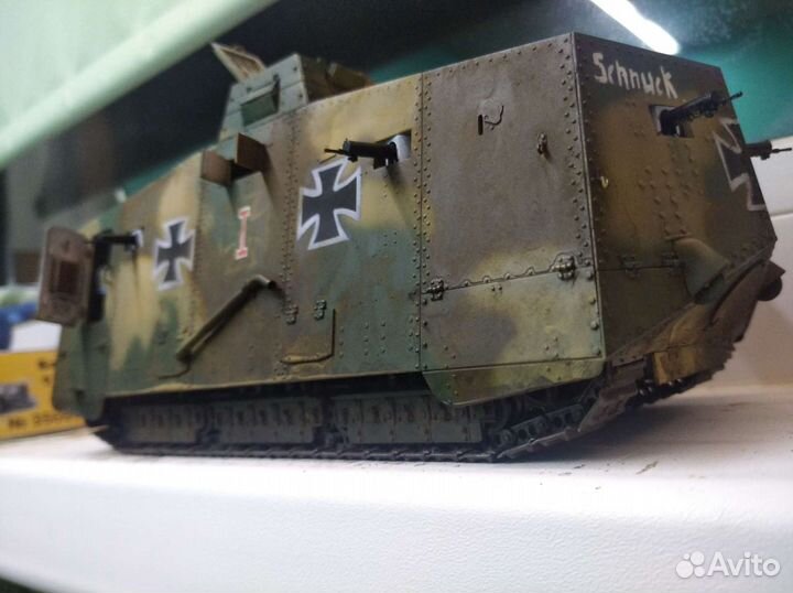 Модель танка а7v в масштабе 1/35