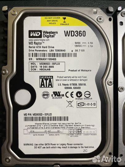 Жесткие диски SATA 3.5 36,7GB-160GB