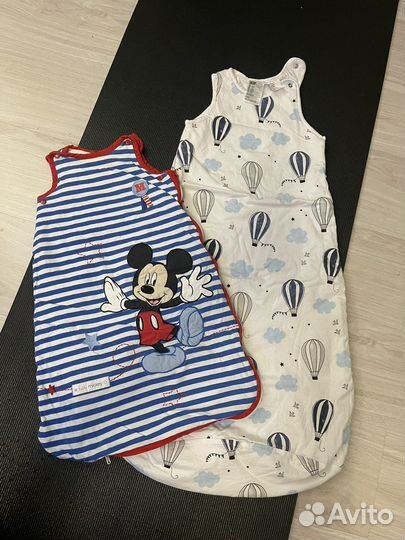 Спальный мешок детский 2шт-0-6 мес и до 2,5 лет