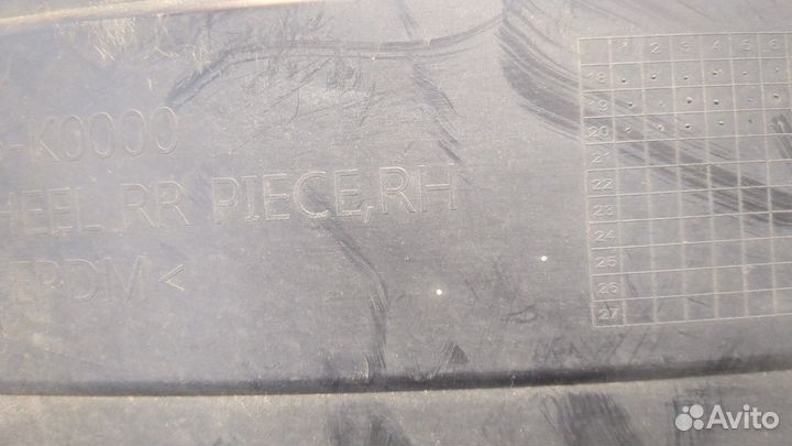 Защита арок (подкрылок) правая задняя киа Soul 2019