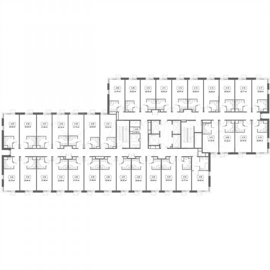 Апартаменты-студия, 21,9 м², 21/21 эт.
