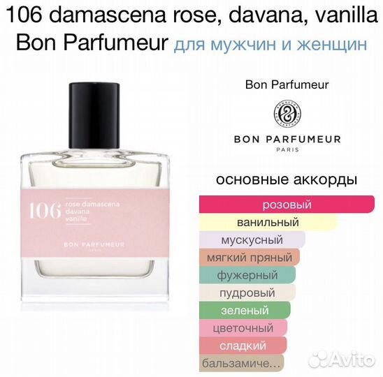 Парфюмерная вода BON parfumeur 106