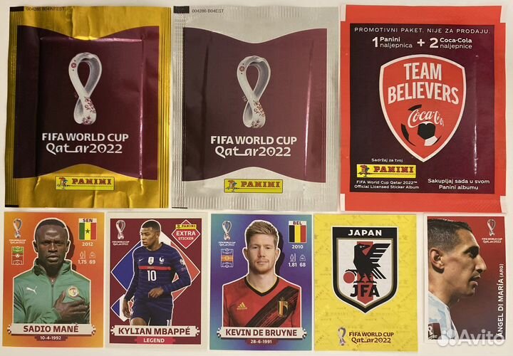 Panini Чемпионаты Мира 2022; 2018; 2014