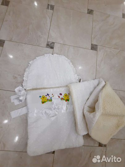 Зимний конверт на овчине