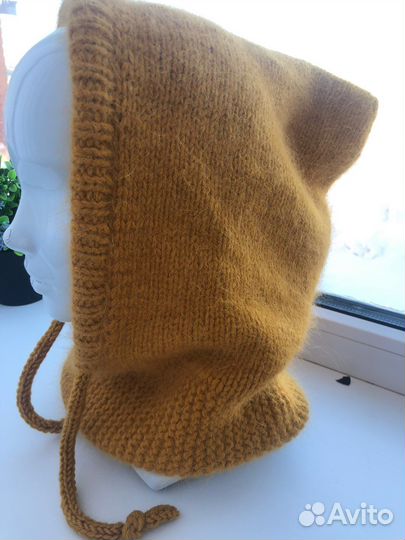 Капор из пуха норки новый