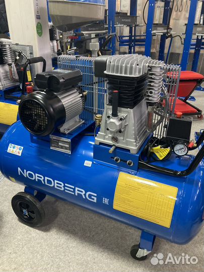 Компрессор воздушный 220в nordberg NCE100/400-220