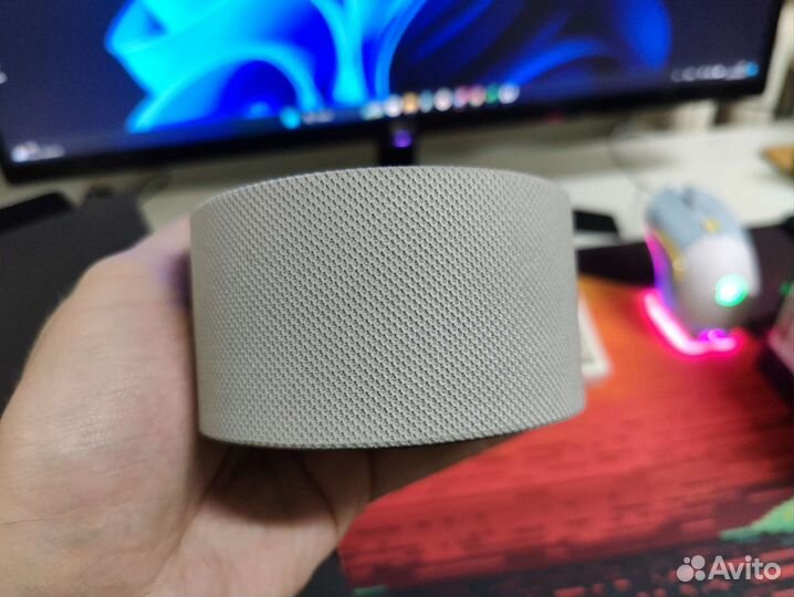 Яндекс станция мини с часами белая