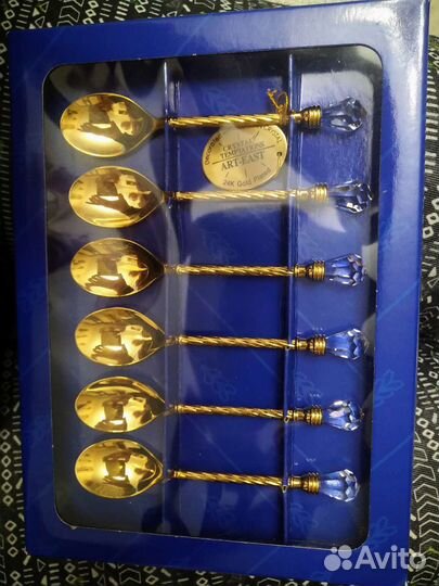 Набор ложечек с кристаллами Сваровски