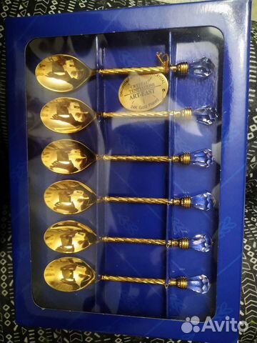 Набор ложечек с кристаллами Сваровски