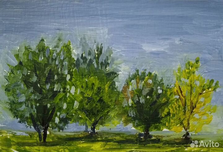 Картина маслом пейзаж