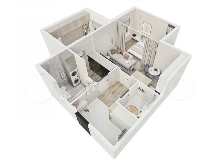 2-к. квартира, 55,8 м², 12/14 эт.