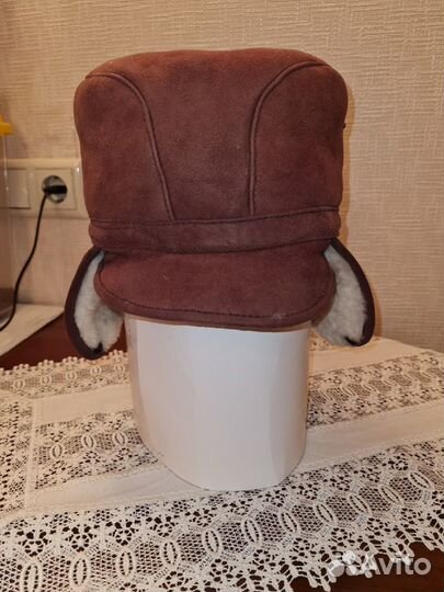 Шапка ушанка овчина/замша СССР