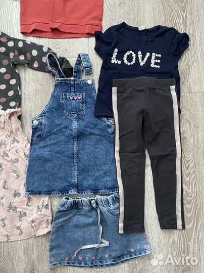 Вещи пакетом на девочку 86-92 h&m