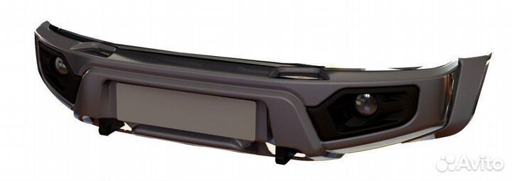 Силовой бампер перед. UAZ легкий, оптика, покраска