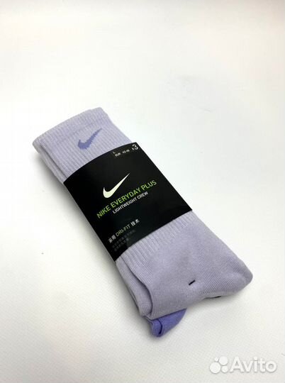 Носки Nike набор 3 шт сиреневые 40-46