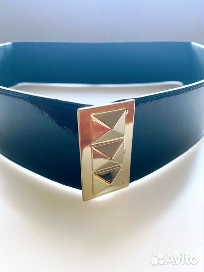 Ремень H&M новый лаковый на резинке