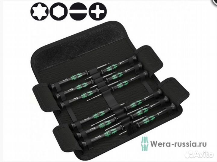 Набор Отверток wera Kraftform Micro-Set/12 SB 1