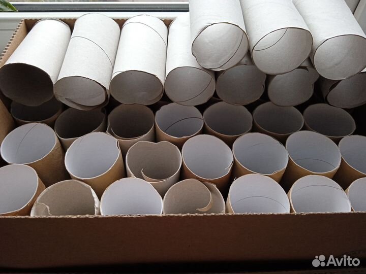 Втулки картонные от туалетной бумаги
