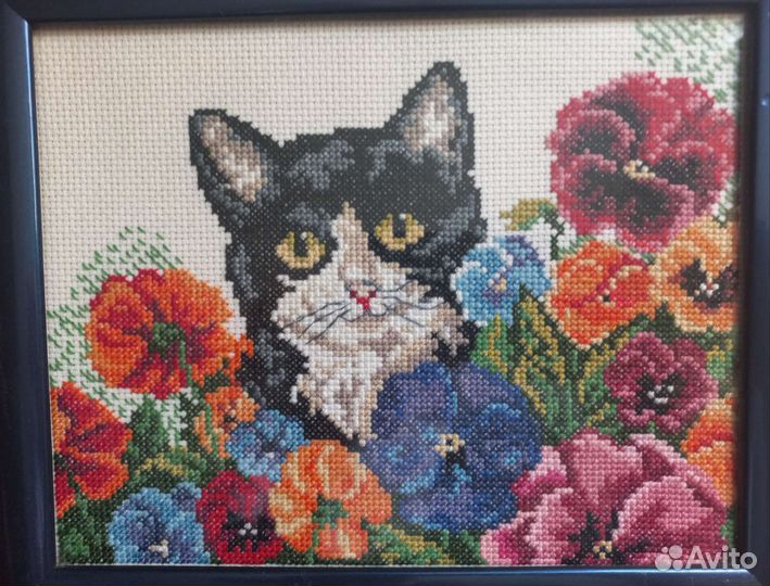 Картина вышивка