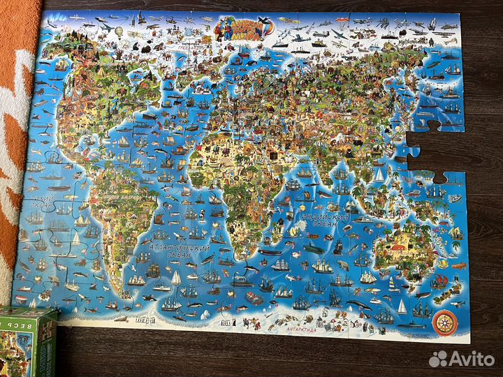 Детская карта мира