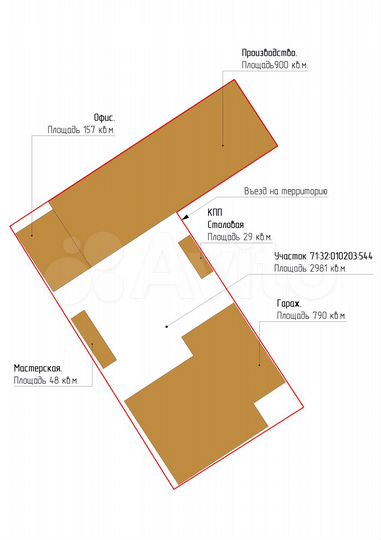 Производство, 1924 м²