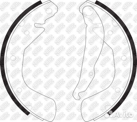 Колодки тормозные барабанные