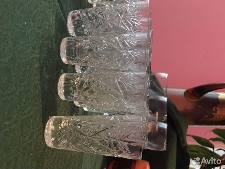Стопка хрустальная и фужеры