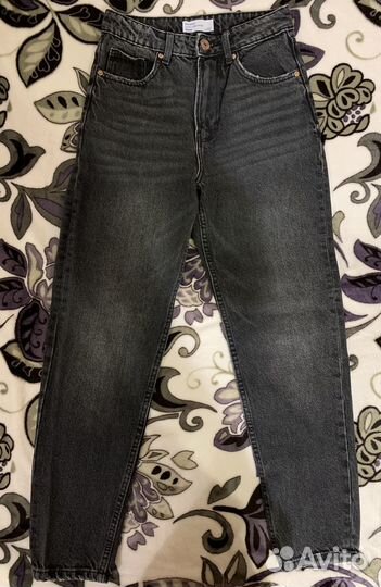 Джинсы bershka 34 mom, balloоn
