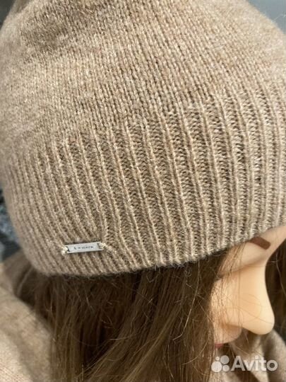 Шапка и шарф на весну(шерсть)