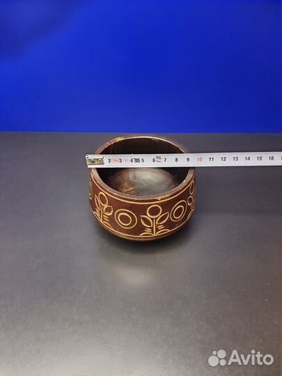 Вазочка дерево резьба винтаж СССР